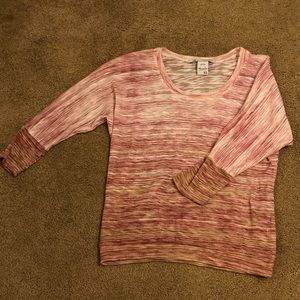 American Rag 3/4 sleeve pink blouse
